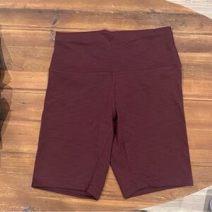 Lululemon Athletica Maroon Bike Shorts